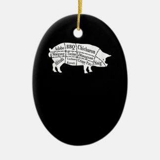 Ornamento De Cerâmica Presente para Comidas de peças de porcas CHURRASCO