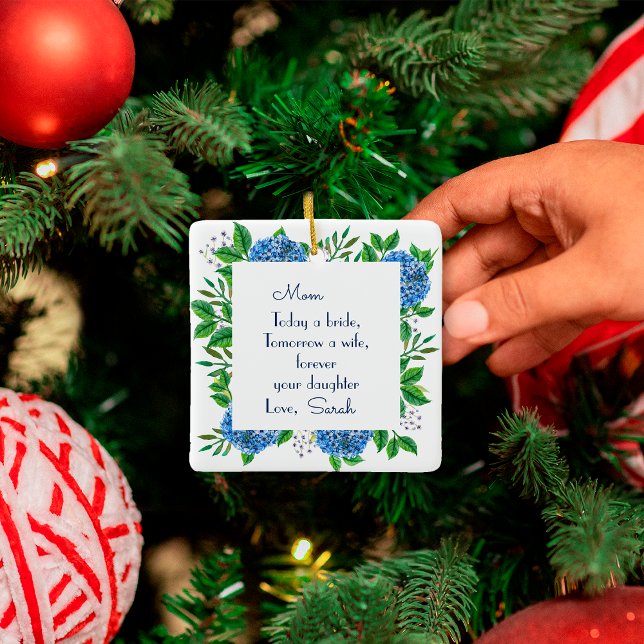 Ornamento De Cerâmica Presente Para Mãe Da Noiva Da Noiva (Criador carregado)