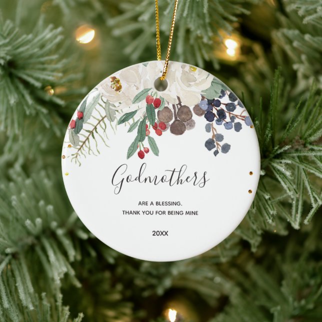 Ornamento De Cerâmica Presente para proposta de Deus (Árvore)