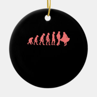 Ornamento De Cerâmica Presente Perfeito do Design de Gráfico de Dança Qu