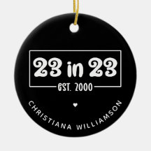 Presente Personalizado de Aniversário de 23 Anos 2