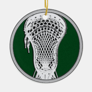 Ornamento De Cerâmica Presente personalizado de Lacrosse Keepsasak