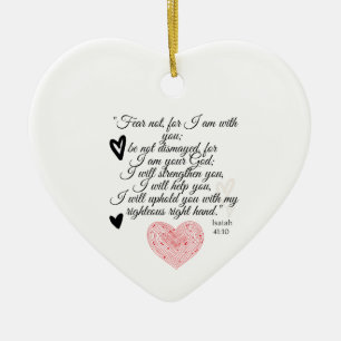 Ornamento De Cerâmica Presente único para um amigo ou família cristão