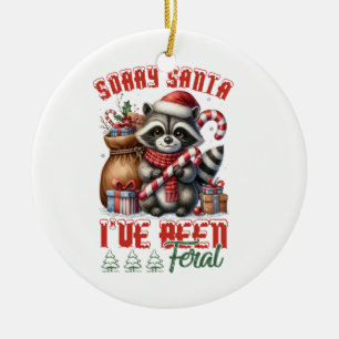 Ornamento De Cerâmica Presente Xmas Desculpem Papais noeis