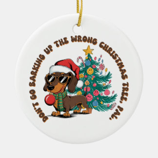 Ornamento De Cerâmica Presente Xmas Não Vá Barrar