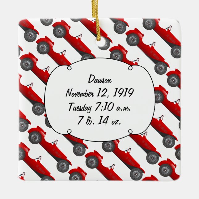 Ornamento De Cerâmica Presentes Clássicos Personalizados (Frente)