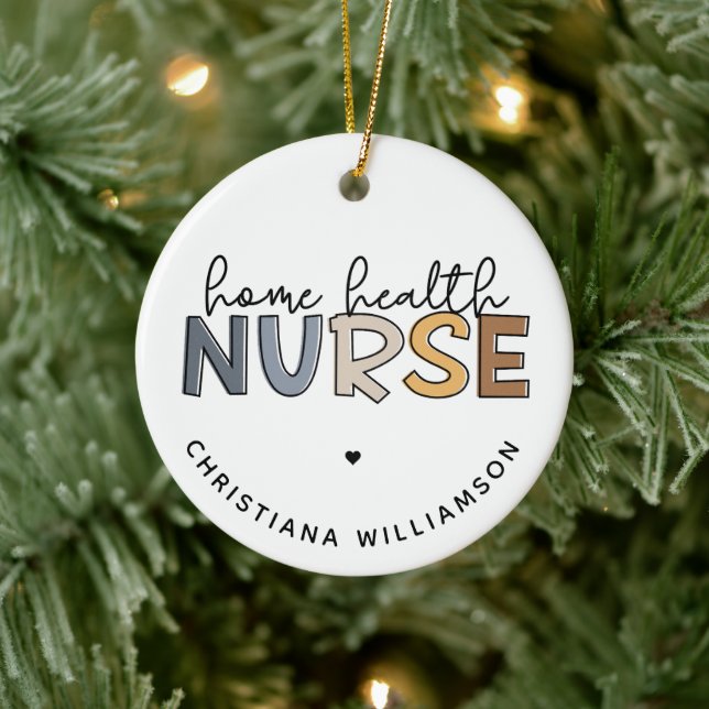 Ornamento De Cerâmica Presentes de Apreciação de Enfermeiro Doméstico Pe (Árvore)