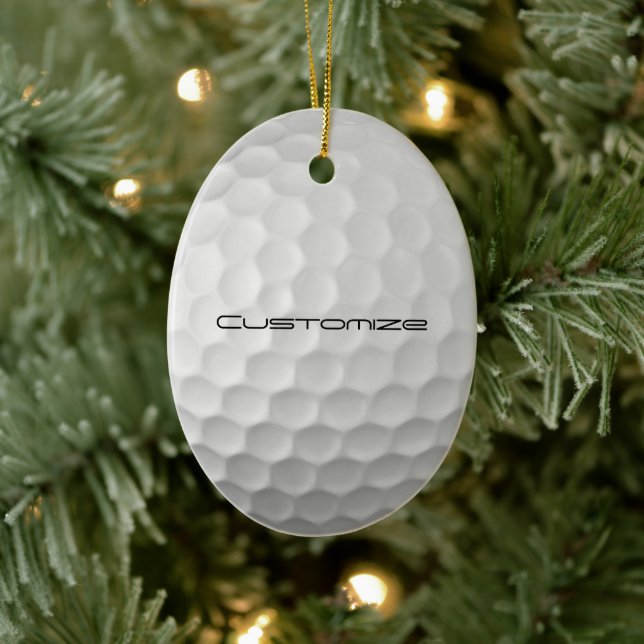 Ornamento De Cerâmica Presentes de Bola de Golfe Personalizados da Série (Árvore)