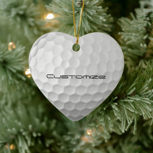 Ornamento De Cerâmica Presentes de Bola de Golfe Personalizados da Série (Árvore)
