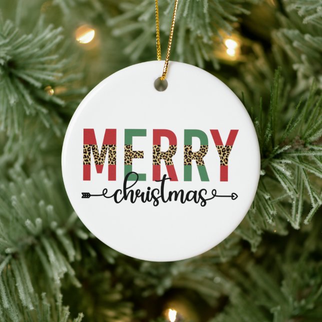 Ornamento De Cerâmica Presentes de Celebração da Família Feliz de Natal (Árvore)