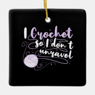 Ornamento De Cerâmica Presentes de Crocheting