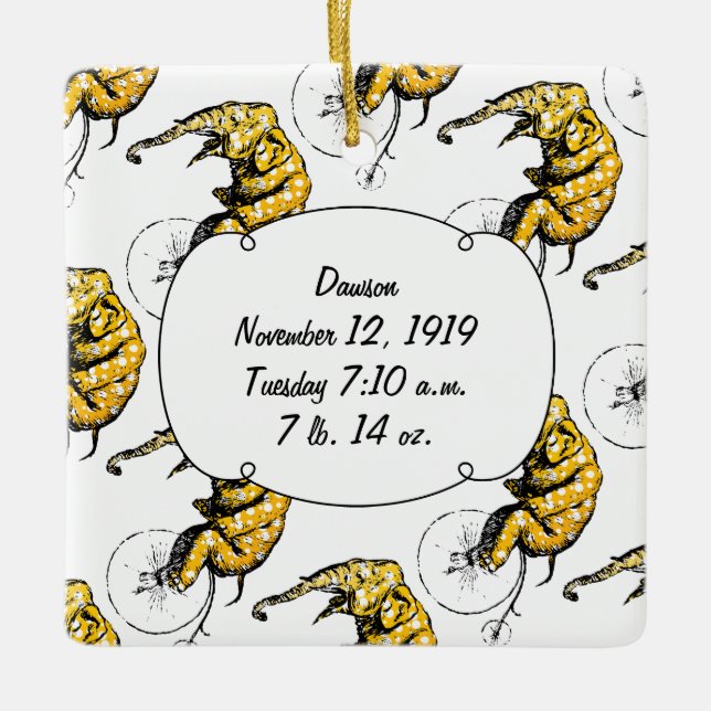 Ornamento De Cerâmica Presentes de elefante de circo (Frente)