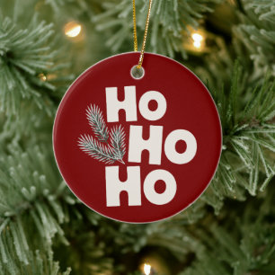 Ornamento De Cerâmica Presentes de Férias de Natal Ho Ho Ho Sazonais 