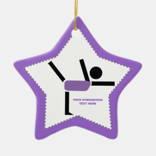 Ornamento De Cerâmica Presentes de ginástica, personalização do executor