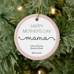 Ornamento De Cerâmica Presentes de manutenção da mamãe feliz Dia de a