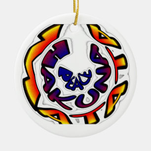 Ornamento De Cerâmica Presentes de Peace Hakuna Matata