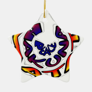 Ornamento De Cerâmica Presentes de Peace Hakuna Matata