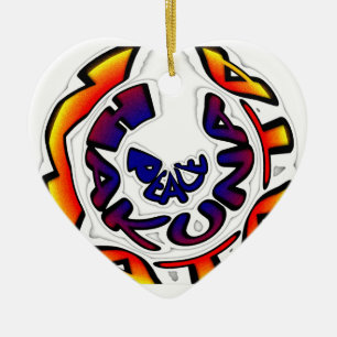 Ornamento De Cerâmica Presentes de Peace Hakuna Matata