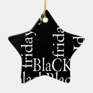 Ornamento De Cerâmica Presentes de Sexta-feira Negra