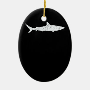 Ornamento De Cerâmica Presentes De Sobrecarga De Tubarão Cujo Engraçad
