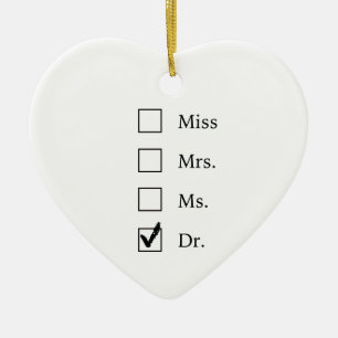 Ornamento De Cerâmica Presentes do PhD para mulheres