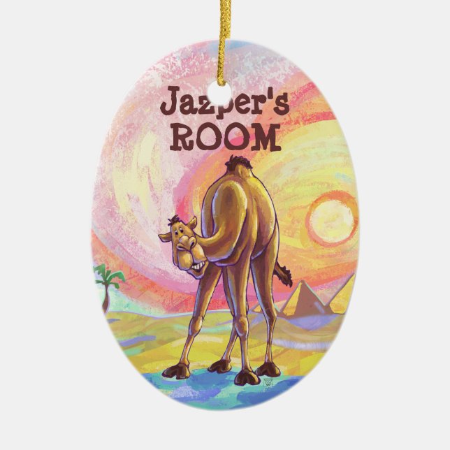 Ornamento De Cerâmica Presentes e Acessórios Camel (Frente)