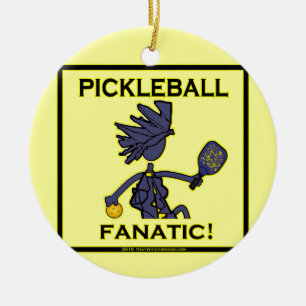 Ornamento De Cerâmica Presentes e Camisas Fanáticas de Pickleball