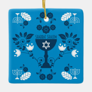 Ornamento De Cerâmica Presentes judeus tradicionais para Shabbat