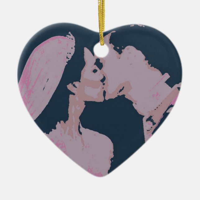 Ornamento De Cerâmica Presentes/Kate & William de Casamento Real (Frente)