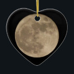 Ornamento De Cerâmica Presentes Lunares De Decoração Da Lua Completo<br><div class="desc">Decorações da Lua Legal Superfície Lunar Presentes da Lua Keepsakes & Moon Ornaments para Homens de Natal, Mulheres, Crianças, Lua, Presentes para Casa e Norte Hemisfério Legal Presentes da Lua Cheia com o Fenômeno Lunar Vancouver Moon Cheio, Presentes da Lua Cheia Design pelo Artista / Designer Kim Hunter. Consulte www.kimhunter.ca...</div>