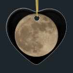 Ornamento De Cerâmica Presentes Lunares De Decoração Da Lua Completo<br><div class="desc">Decorações da Lua Legal Superfície Lunar Presentes da Lua Keepsakes & Moon Ornaments para Homens de Natal, Mulheres, Crianças, Lua, Presentes para Casa e Norte Hemisfério Legal Presentes da Lua Cheia com o Fenômeno Lunar Vancouver Moon Cheio, Presentes da Lua Cheia Design pelo Artista / Designer Kim Hunter. Consulte www.kimhunter.ca...</div>