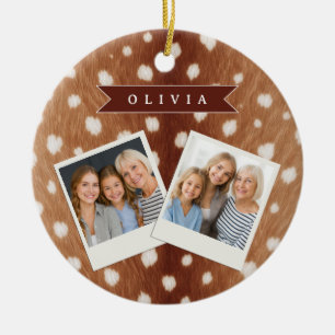 Ornamento De Cerâmica Presentes Personalizados com Estampa de Veado Esté