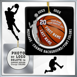 Ornamento De Cerâmica Presentes Personalizados de Basquete, Ornamentação