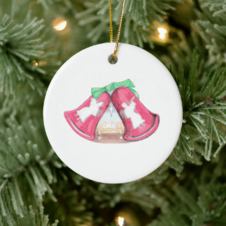 Ornamento De Cerâmica Presépio Sino de Natal