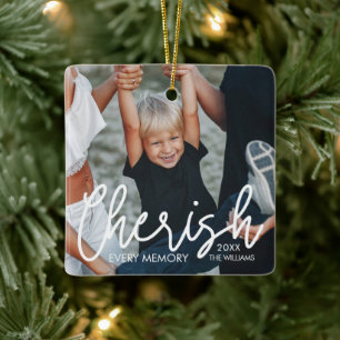 Ornamento De Cerâmica Preserve Cada Memória Moderno Personalizado Foto d