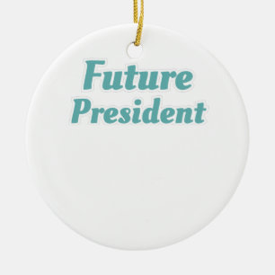 Ornamento De Cerâmica Presidente da turma, estudante, Presente futuro Pr