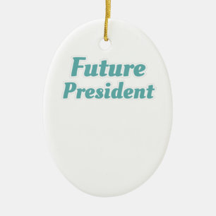 Ornamento De Cerâmica Presidente da turma, estudante, Presente futuro Pr