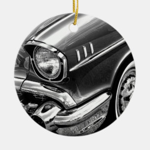 Ornamento De Cerâmica Preto 1957 & branco do Bel Air de Chevrolet