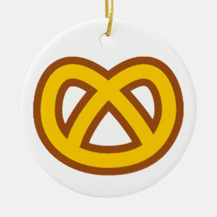 Ornamento De Cerâmica Pretzel do bônus