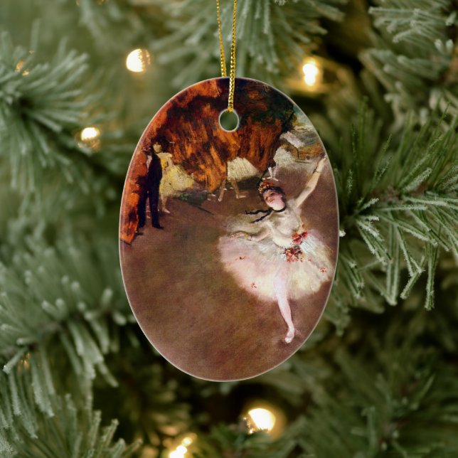 Ornamento De Cerâmica Prima Ballerina, Rosita Mauri por Edgar Degas (Árvore)