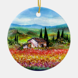 ORNAMENTO DE CERÂMICA PRIMAVERA NA TOSCANA