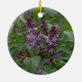 Ornamento De Cerâmica Primavera/páscoa: Japonica/Lilac