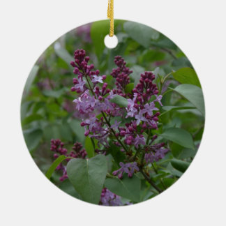 Ornamento De Cerâmica Primavera/páscoa: Japonica/Lilac