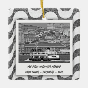 Ornamento De Cerâmica Primeira Férias das Ondas Portuguesas