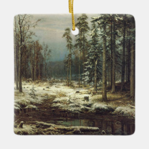 Ornamento De Cerâmica Primeira neve