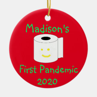 Ornamento De Cerâmica Primeira pandemia personalizada