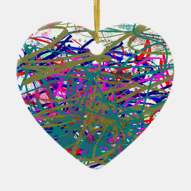 Ornamento De Cerâmica Primeira Pesquisa de Famoso Artista Digital ;) Cri (Frente)