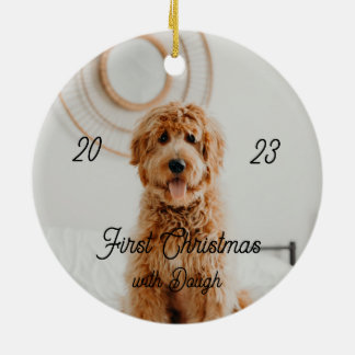 Ornamento De Cerâmica primeiro batedor de natal