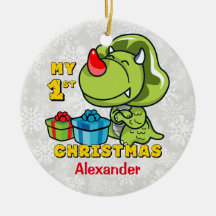 Primeiro costume do dinossauro do Natal