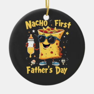 Ornamento De Cerâmica Primeiro Dia dos Pais Nacho Cinco De Mayo Papai